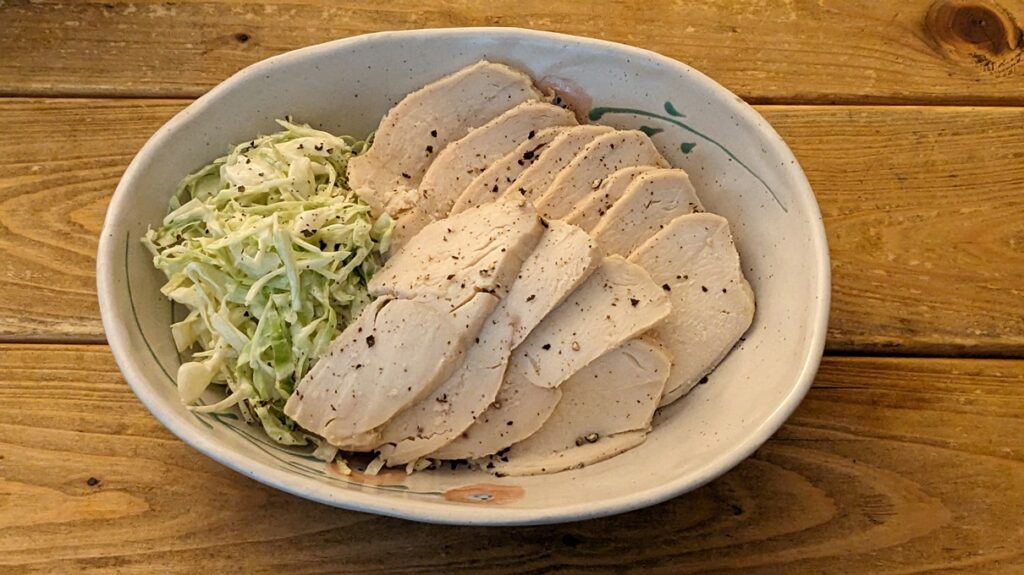 生姜サラダチキンの完成イメージ