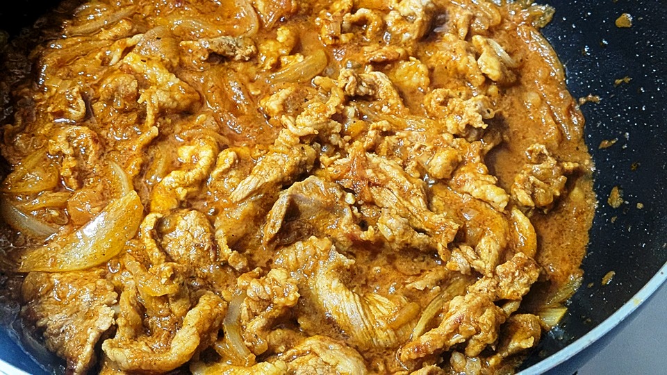 追い玉ねぎ豚こまスパイスカレー